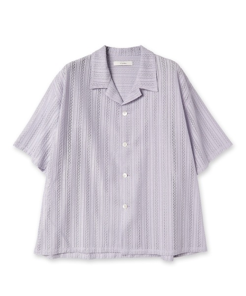 Jieda（ジエダ）の「LACE SHIRT S/S（シャツ/ブラウス・メンズ・ラベンダー/ブラック/アイボリー・2/1）」の3枚目の写真