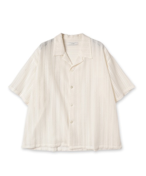 Jieda（ジエダ）の「LACE SHIRT S/S（シャツ/ブラウス・メンズ・ラベンダー/ブラック/アイボリー・2/1）」の2枚目の写真