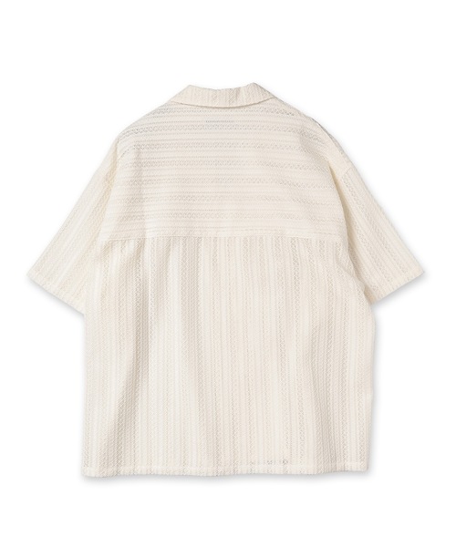 Jieda（ジエダ）の「LACE SHIRT S/S（シャツ/ブラウス・メンズ・ラベンダー/ブラック/アイボリー・2/1）」の4枚目の写真