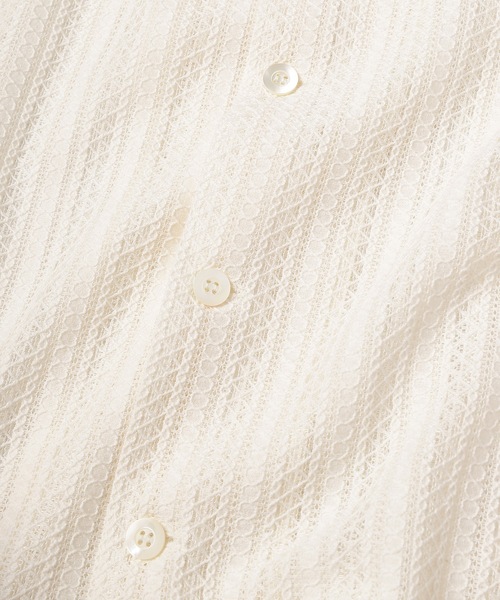 Jieda（ジエダ）の「LACE SHIRT S/S（シャツ/ブラウス・メンズ・ラベンダー/ブラック/アイボリー・2/1）」の11枚目の写真