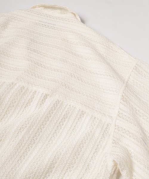 Jieda（ジエダ）の「LACE SHIRT S/S（シャツ/ブラウス・メンズ・ラベンダー/ブラック/アイボリー・2/1）」の6枚目の写真