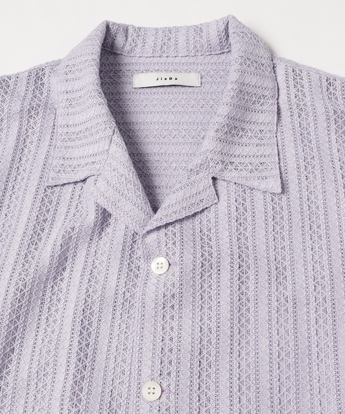 Jieda（ジエダ）の「LACE SHIRT S/S（シャツ/ブラウス・メンズ・ラベンダー/ブラック/アイボリー・2/1）」の15枚目の写真