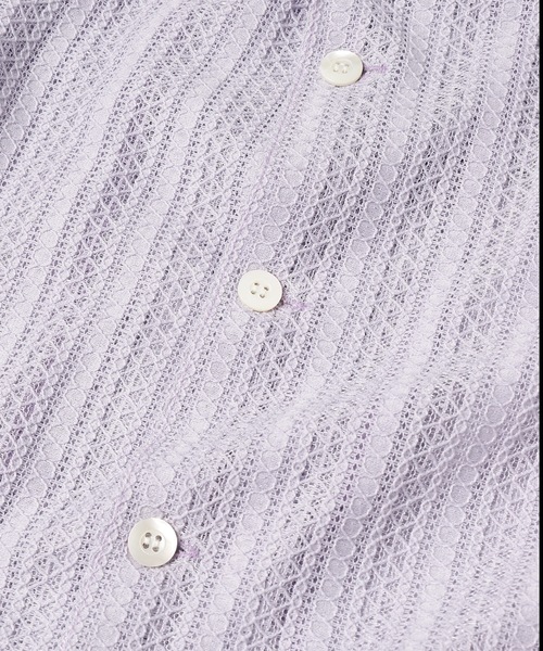 Jieda（ジエダ）の「LACE SHIRT S/S（シャツ/ブラウス・メンズ・ラベンダー/ブラック/アイボリー・2/1）」の18枚目の写真