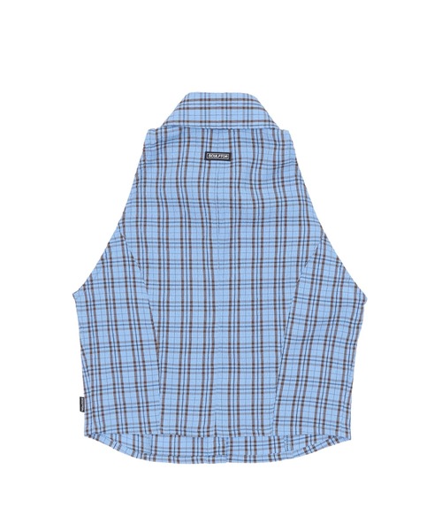SCULPTOR（スカルプター）の「Y2K Plaid Sleeveless Shirts/Y2Kプレイドスリーブレスシャツ（シャツ/ブラウス・レディース・ブルー/グリーン・MEDIUM）」の5枚目の写真