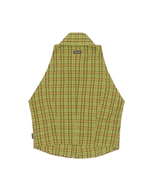 SCULPTOR（スカルプター）の「Y2K Plaid Sleeveless Shirts/Y2Kプレイドスリーブレスシャツ（シャツ/ブラウス・レディース・ブルー/グリーン・MEDIUM）」の8枚目の写真