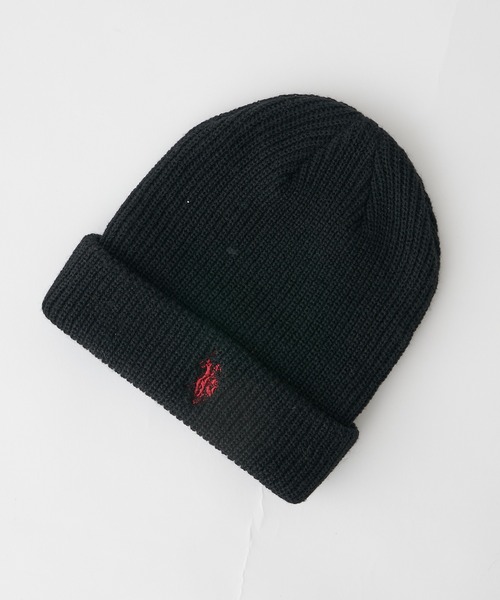 U.S. POLO ASSN.（ユーエスポロアッスン）の「【KIDS】【U.S. POLO ASSN/ユーエスポロアッスン】ワンポイント刺繍ニットキャップ（ニットキャップ/ビーニー・キッズ・ブラック/アイボリー/ピンク/グレー/オレンジ/ネイビー/ダークグリーン・ONE SIZE）」の8枚目の写真