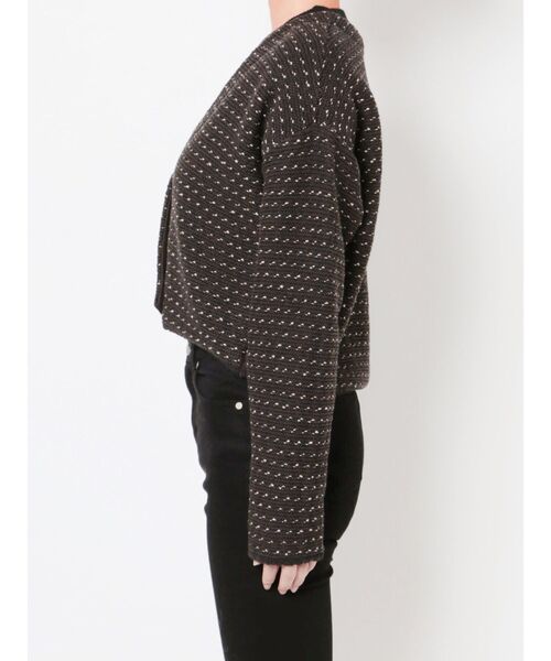 LAGUNAMOON（ラグナムーン）の「ツィードショートニットジャケット（その他アウター・レディース・ブラウン/イエロー・FREE）」の14枚目の写真