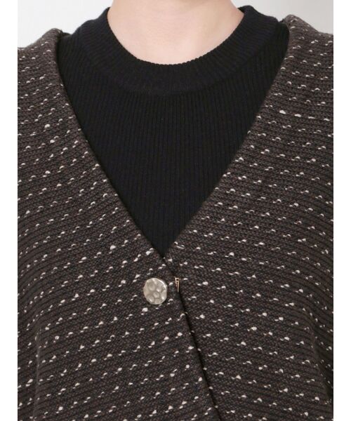 LAGUNAMOON（ラグナムーン）の「ツィードショートニットジャケット（その他アウター・レディース・ブラウン/イエロー・FREE）」の4枚目の写真