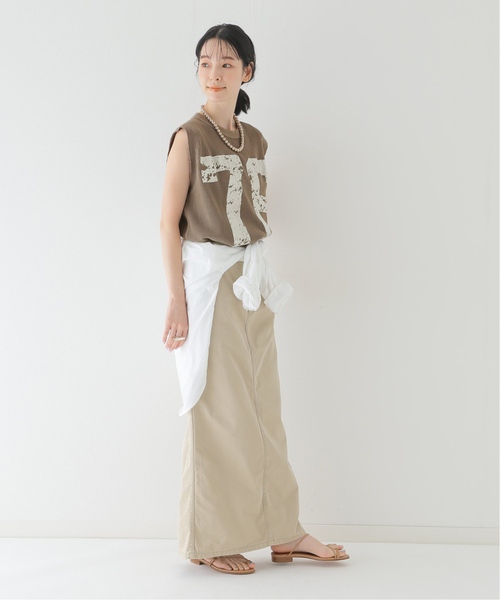 plage(プラージュ)の「ワッフルナンバリングトップス(Tシャツ/カットソー・レディース・ブラウン/ホワイト/レンガ・FREE)」の5枚目の写真
