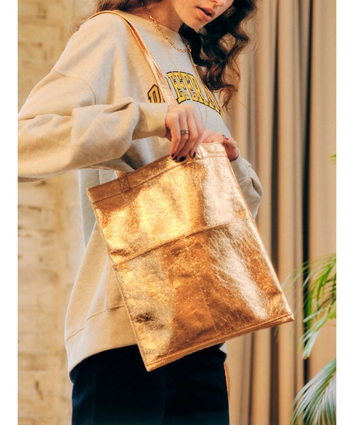 AMERICAN HOLIC（アメリカンホリック）の「メタリックポケット付サブトートバッグ（トートバッグ・レディース・オレンジ/ピンク/グリーン/シルバー・FREE）」の16枚目の写真