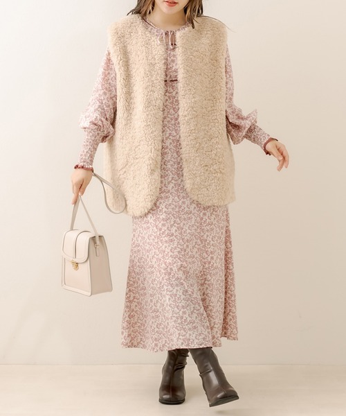 OLIVE des OLIVE(オリーブデオリーブ)の「胸開きワンピース(ワンピース・レディース・オフホワイト/ピンク/カーキ・FREE)」の20枚目の写真