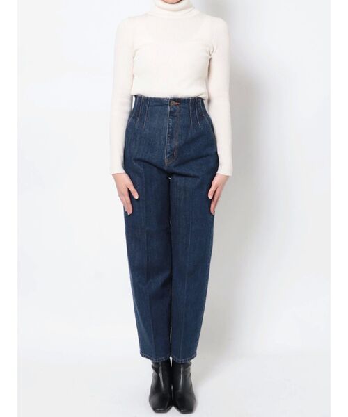 LAGUNAMOON（ラグナムーン）の「ステッチテーパードデニムパンツ（デニムパンツ・レディース・インディゴブルー・SMALL/MEDIUM）」の20枚目の写真