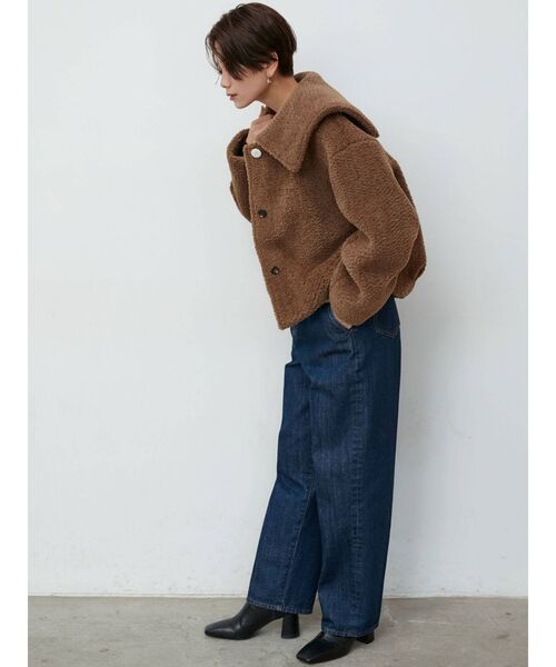 LAGUNAMOON（ラグナムーン）の「ステッチテーパードデニムパンツ（デニムパンツ・レディース・インディゴブルー・SMALL/MEDIUM）」の4枚目の写真