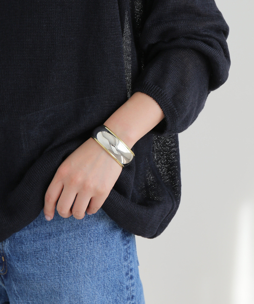 LAVER（ラバー）の「【LAVER/ラバー】LATON COMBI BRACELET（PLAIN）（バングル/リストバンド・レディース・シルバー・FREE）」の8枚目の写真