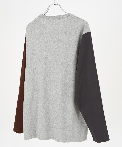 improves(インプローブス)の「クレイジー配色 USコットン 無地 ポケットロンT(Tシャツ/カットソー・メンズ・ネイビー/杢グレー/ブラック/チャコール/ホワイト/ベージュ系その他/ベージュ/ブラウン/ホワイト系その他/ダークグリーン・LARGE/MEDIUM/X-LARGE)」の11枚目の写真