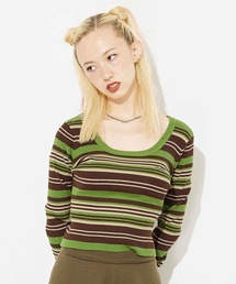 X-girl | MULTI STRIPE KNIT TOP(ニット/セーター)