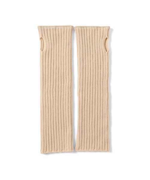 Ray BEAMS（レイビームス）の「Ray BEAMS / リブ アームウォーマー（アームカバー・レディース・ナチュラル/グリーン系その他2/ブラック/ブルー・ONE SIZE）」の12枚目の写真