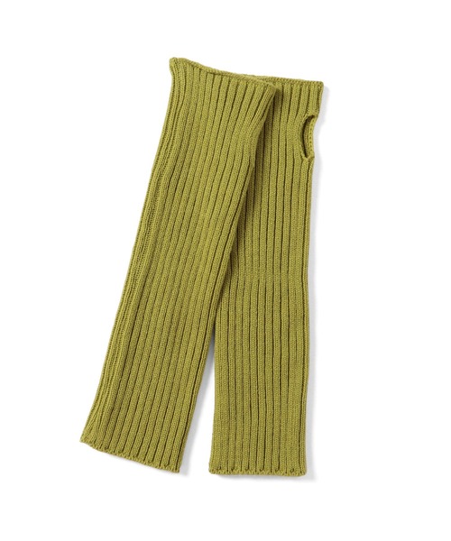 Ray BEAMS（レイビームス）の「Ray BEAMS / リブ アームウォーマー（アームカバー・レディース・ナチュラル/グリーン系その他2/ブラック/ブルー・ONE SIZE）」の16枚目の写真