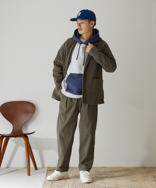 417 EDIFICE（フォーワンセブンエディフィス）の「【ジャケット+イージーパンツの2点セット】コーデュロイセットアップ（テーラードジャケット・メンズ・チャコールグレー/ブラウン/ベージュ/カーキ・SMALL/MEDIUM/LARGE/X-LARGE）」の4枚目の写真