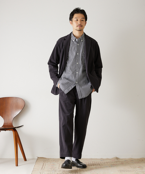 417 EDIFICE（フォーワンセブンエディフィス）の「【ジャケット+イージーパンツの2点セット】コーデュロイセットアップ（テーラードジャケット・メンズ・チャコールグレー/ブラウン/ベージュ/カーキ・SMALL/MEDIUM/LARGE/X-LARGE）」の5枚目の写真