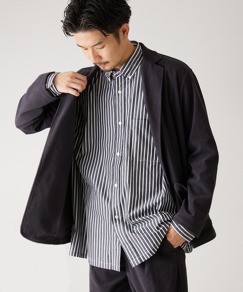 417 EDIFICE（フォーワンセブンエディフィス）の「【ジャケット+イージーパンツの2点セット】コーデュロイセットアップ（テーラードジャケット・メンズ・チャコールグレー/ブラウン/ベージュ/カーキ・SMALL/MEDIUM/LARGE/X-LARGE）」の6枚目の写真