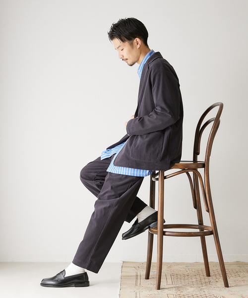 417 EDIFICE（フォーワンセブンエディフィス）の「【ジャケット+イージーパンツの2点セット】コーデュロイセットアップ（テーラードジャケット・メンズ・チャコールグレー/ブラウン/ベージュ/カーキ・SMALL/MEDIUM/LARGE/X-LARGE）」の7枚目の写真