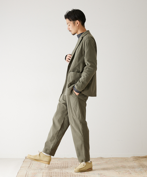 417 EDIFICE（フォーワンセブンエディフィス）の「【ジャケット+イージーパンツの2点セット】コーデュロイセットアップ（テーラードジャケット・メンズ・チャコールグレー/ブラウン/ベージュ/カーキ・SMALL/MEDIUM/LARGE/X-LARGE）」の19枚目の写真