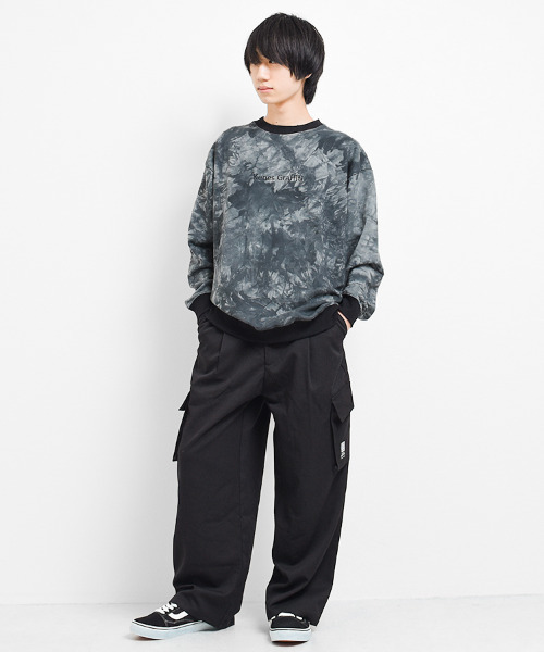 KENES GRAFFITI（ケネスグラフィティ）の「タイダイ染トレーナー（スウェット・メンズ・ブラック/グレー・S/M/L/XS）」の13枚目の写真
