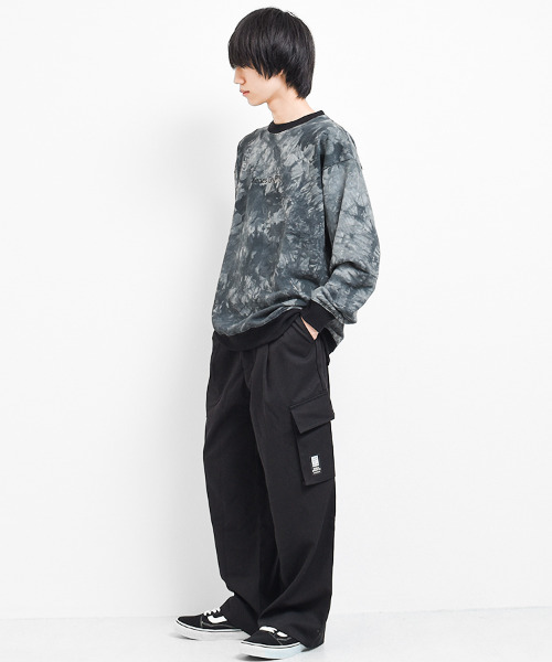 KENES GRAFFITI（ケネスグラフィティ）の「タイダイ染トレーナー（スウェット・メンズ・ブラック/グレー・S/M/L/XS）」の8枚目の写真