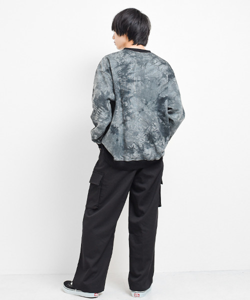 KENES GRAFFITI（ケネスグラフィティ）の「タイダイ染トレーナー（スウェット・メンズ・ブラック/グレー・S/M/L/XS）」の9枚目の写真