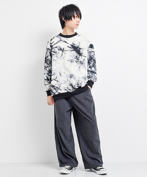 KENES GRAFFITI（ケネスグラフィティ）の「タイダイ染トレーナー（スウェット・メンズ・ブラック/グレー・S/M/L/XS）」の6枚目の写真