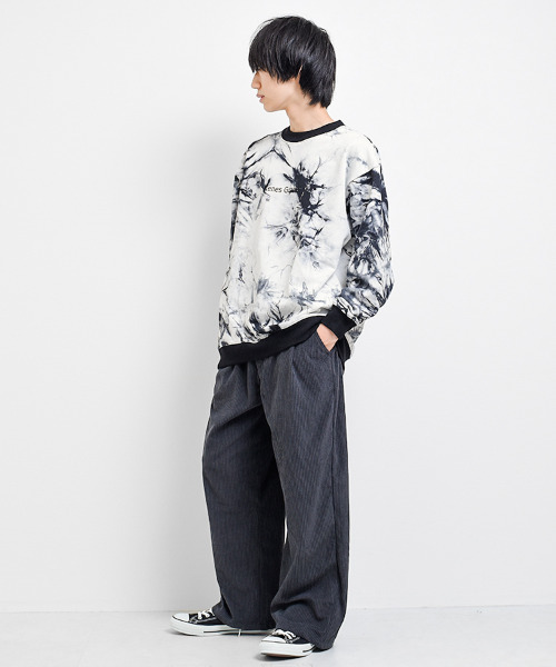 KENES GRAFFITI（ケネスグラフィティ）の「タイダイ染トレーナー（スウェット・メンズ・ブラック/グレー・S/M/L/XS）」の4枚目の写真