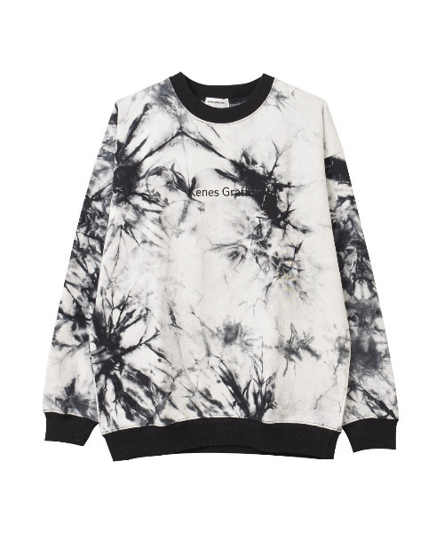KENES GRAFFITI（ケネスグラフィティ）の「タイダイ染トレーナー（スウェット・メンズ・ブラック/グレー・S/M/L/XS）」の10枚目の写真