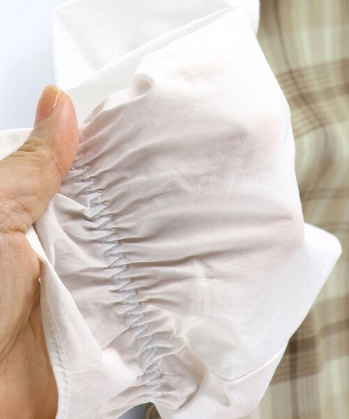 BRANSHES（ブランシェス）の「【ハレの日】チェック柄ワンピース（ワンピース・キッズ・ブラウン/グレー・100/110/120/130/140/150/160）」の8枚目の写真