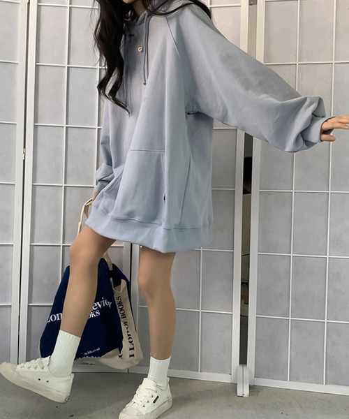 Girly Doll（ガーリードール）の「パーカ（パーカー・レディース・グレー/ブルー/ブラック/ピンク/ベージュ/レッド/グリーン・F）」の15枚目の写真