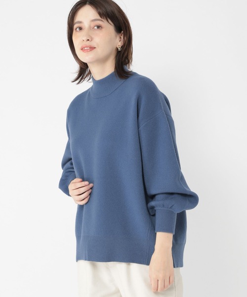 studio CLIP（スタディオクリップ）の「【お手入れラクラクニット】12ゲージソフィニーボトルネックプルオーバー（Tシャツ/カットソー・レディース・ネイビー/ピンク/ブルー/グリーン・MEDIUM/LARGE）」の20枚目の写真