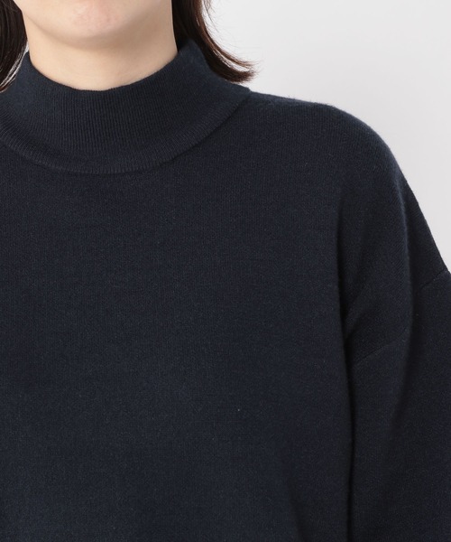 studio CLIP（スタディオクリップ）の「【お手入れラクラクニット】12ゲージソフィニーボトルネックプルオーバー（Tシャツ/カットソー・レディース・ネイビー/ピンク/ブルー/グリーン・MEDIUM/LARGE）」の6枚目の写真