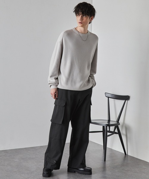 M-47セミワイドストレートミリタリーカーゴパンツ MONO-MART