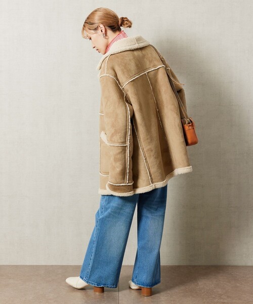 FREAK'S STORE（フリークスストア）の「【WEB限定】ムートンボアコート（その他アウター・レディース・ダークブラウン/ベージュ・ﾌﾘ-）」の22枚目の写真