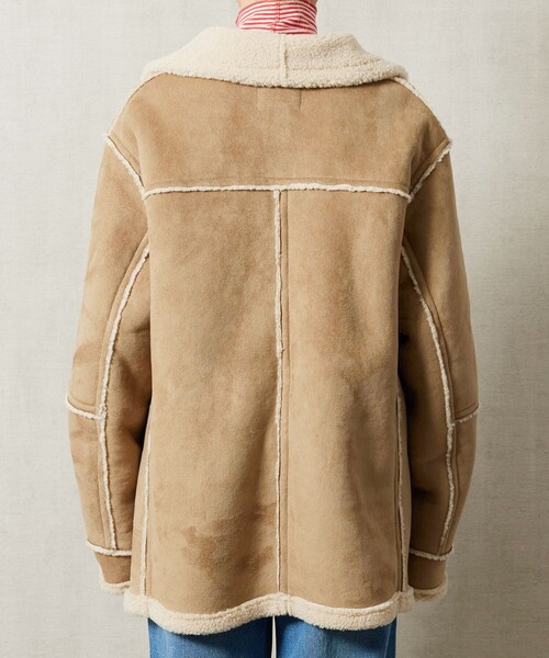 FREAK'S STORE（フリークスストア）の「【WEB限定】ムートンボアコート（その他アウター・レディース・ダークブラウン/ベージュ・ﾌﾘ-）」の4枚目の写真