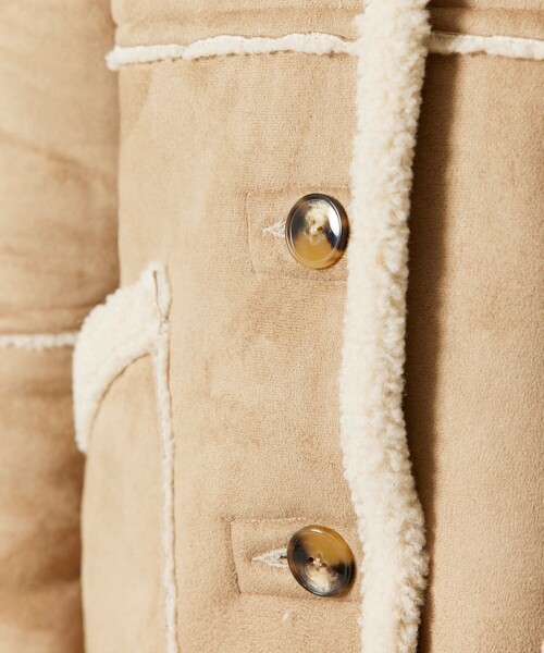FREAK'S STORE（フリークスストア）の「【WEB限定】ムートンボアコート（その他アウター・レディース・ダークブラウン/ベージュ・ﾌﾘ-）」の16枚目の写真