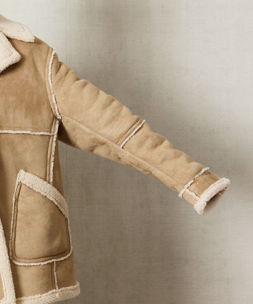 FREAK'S STORE（フリークスストア）の「【WEB限定】ムートンボアコート（その他アウター・レディース・ダークブラウン/ベージュ・ﾌﾘ-）」の21枚目の写真