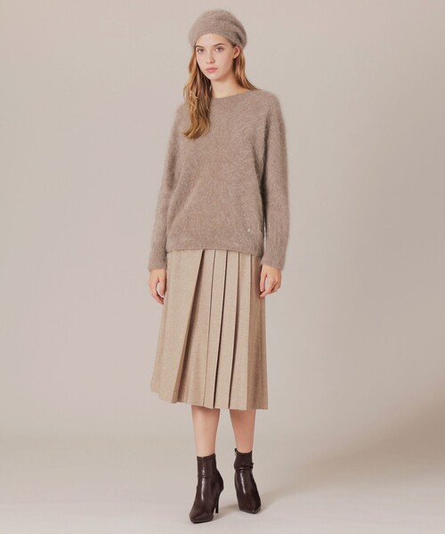 MACKINTOSH LONDON（マッキントッシュ ロンドン）の「シックツイードプリーツスカート（スカート・レディース・ベージュ/ブラック・38/36）」の6枚目の写真