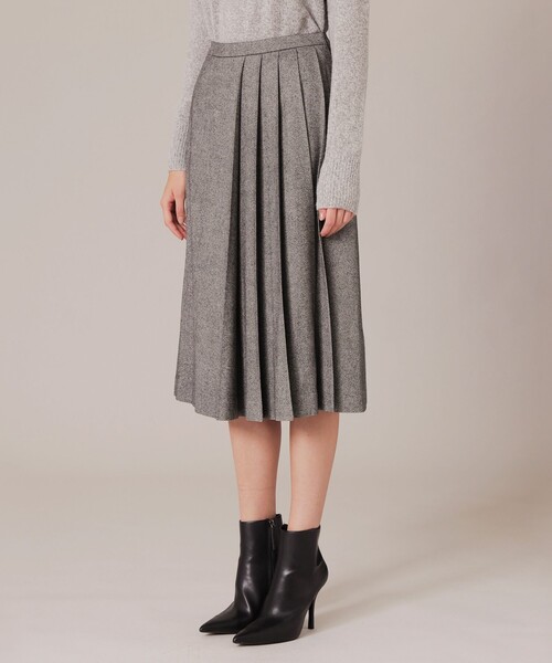 MACKINTOSH LONDON（マッキントッシュ ロンドン）の「シックツイードプリーツスカート（スカート・レディース・ベージュ/ブラック・38/36）」の10枚目の写真