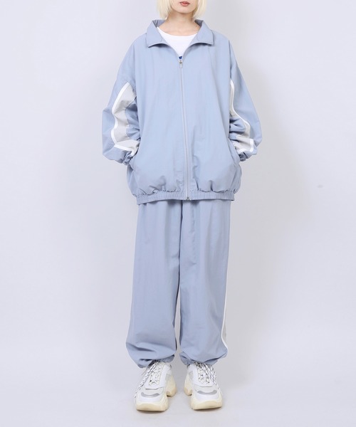 Figments(フィグメンツ)の「ラージトラックパンツ(その他パンツ・レディース・ブラック/グリーン/サックスブルー/パープル/グレー/ネイビー・SMALL/MEDIUM)」の8枚目の写真