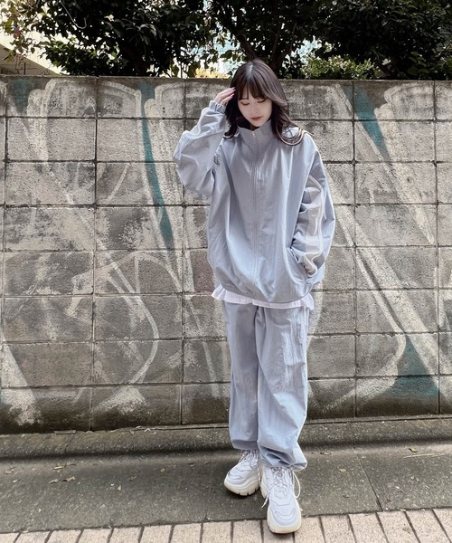 Figments(フィグメンツ)の「ラージトラックパンツ(その他パンツ・レディース・ブラック/グリーン/サックスブルー/パープル/グレー/ネイビー・SMALL/MEDIUM)」の9枚目の写真