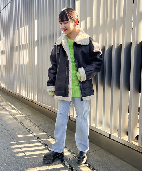 JOINT WORKS（ジョイントワークス）の「フェアリールーズニット（ニット/セーター・レディース・オレンジ/モスグリーン/サックスブルー・FREE）」の12枚目の写真