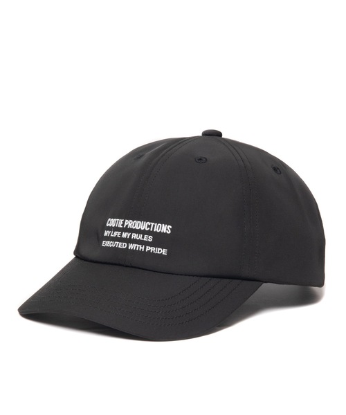 COOTIE PRODUCTIONS（クーティープロダクションズ）の「Polyester 6 Panel Cap（キャップ・メンズ・ブラック×ブラック/ブラック×ホワイト・FREE）」の4枚目の写真