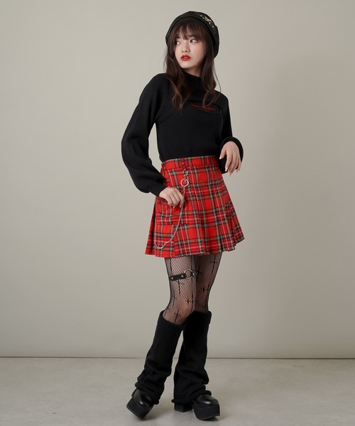 SPINNS(スピンズ)の「クロスデザイン網タイツ(タイツ/ストッキング・レディース・ホワイト/ブラック・ONESIZE)」の7枚目の写真