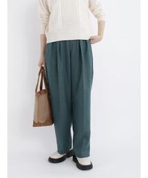 Samansa Mos2 blue | ダブルタックパンツ(その他パンツ)